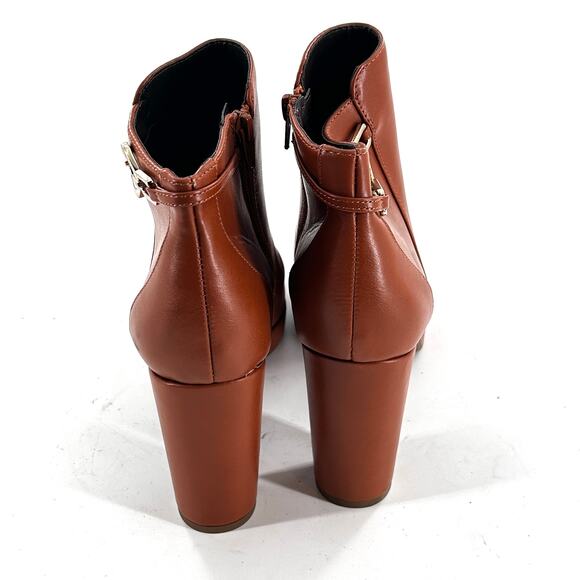 Naturalizer Berri Boots 10 Tan NWOT Heel Ankle Booties Capsule Minimalist - Picture 6 of 8